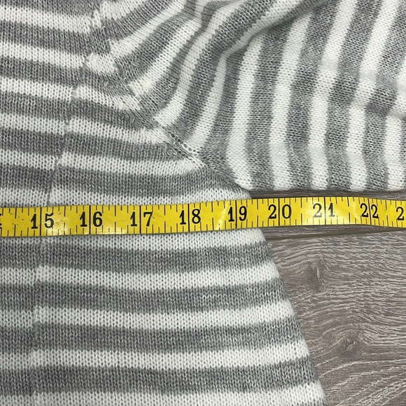 So Striped Long Sleeve Sweater Lace Hem L - Picture 8 of 15